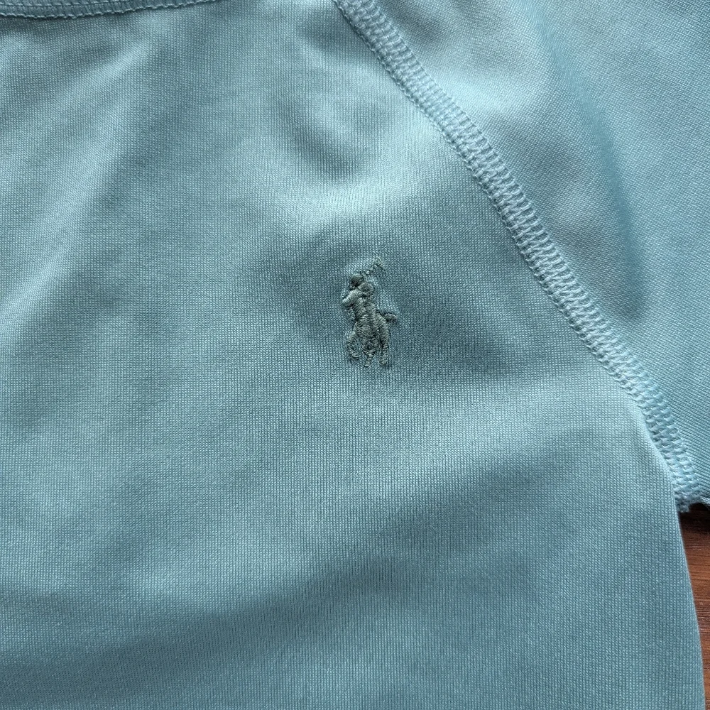 Ralph Lauren Long Sleeve Boys Rashguard Sage Green 18-24 M